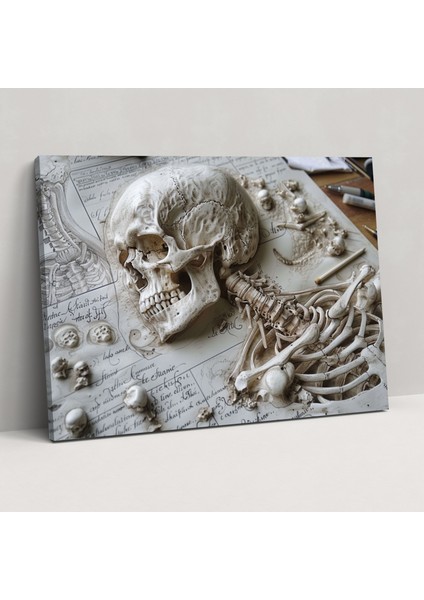 Renaissance Anatomical Sketches Wall Art - Leonardo Da Vinci, Canvas Wall Art, Canvas, Home Decoration, 50X30