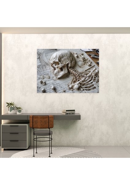 Renaissance Anatomical Sketches Wall Art - Leonardo Da Vinci, Canvas Wall Art, Canvas, Home Decoration, 50X30 fiyatları