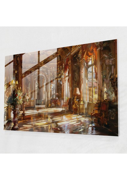 Barok Tarzı Resim Ev Dekorasyonu - Barok, Modern Sanat, Cam Baskı, Barok Tarzı Resim, 45X30