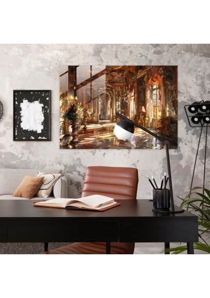 Barok Tarzı Resim Ev Dekorasyonu - Barok, Modern Sanat, Cam Baskı, Barok Tarzı Resim, 45X30 modelleri