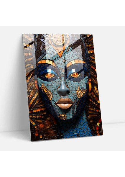 Afro Duvar Dekorasyonu - Afro, Seramik Mozaik, Afro Gelenekleri, Zengin Tarih, 50X70