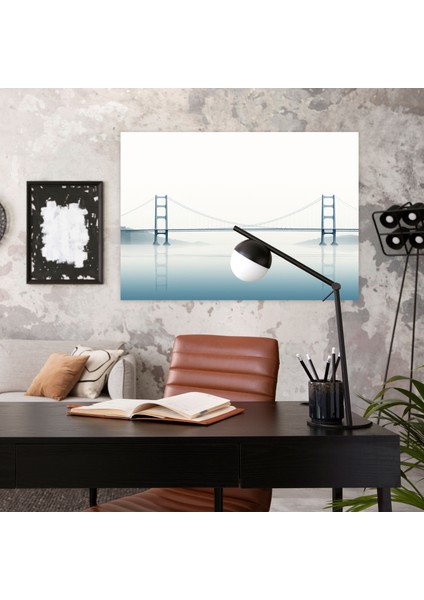 Boğaz Köprüsü Duvar Sanatı - Boğaz Köprüsü, Boğaz Köprüsü, Modern Elegance, Duvar Sanatı, 50X30 fiyatları