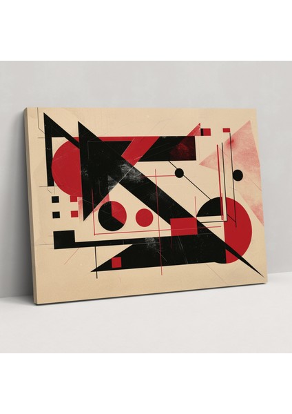 Geometric Abstract Leonardo Da Vinci Style Wall Art - Leonardo Da Vinci, Home Decoration, Wall Art, Leonardo Da Vinci Style, 50X30