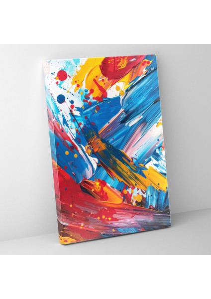 Çağdaş Aksiyon Tablo Kanvas Tablo - Aksiyon Tablo, Duvar Dekorasyonu, Duvar Sanatı, Kanvas Tablo, 30X50
