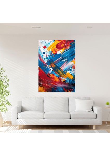 Çağdaş Aksiyon Tablo Kanvas Tablo - Aksiyon Tablo, Duvar Dekorasyonu, Duvar Sanatı, Kanvas Tablo, 30X50 fiyatları