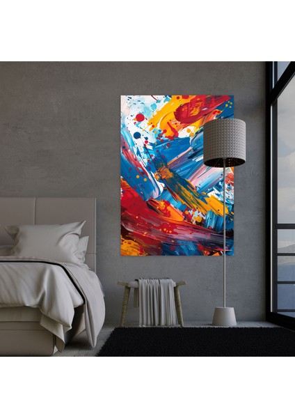 Çağdaş Aksiyon Tablo Kanvas Tablo - Aksiyon Tablo, Duvar Dekorasyonu, Duvar Sanatı, Kanvas Tablo, 30X50 modelleri