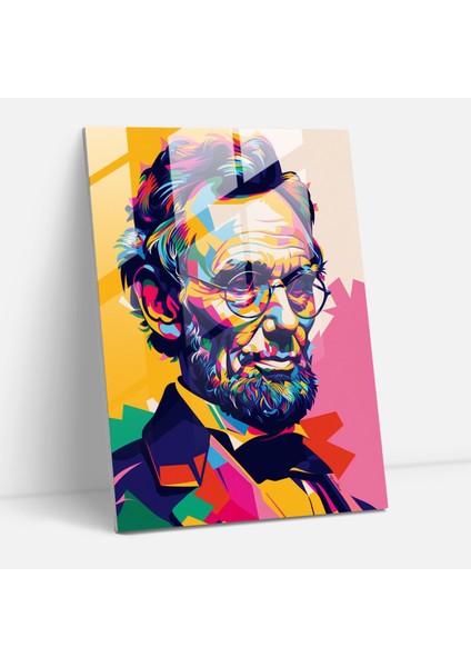Pop Art Tarihi Figür Cam Baskı - Klasisizm+Popart, Ev Dekorasyonu, Klasisizm ile Pop Art'ı Birleştirmek, Modern Sanat, 30X45