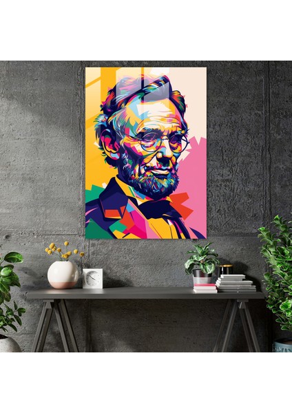 Pop Art Tarihi Figür Cam Baskı - Klasisizm+Popart, Ev Dekorasyonu, Klasisizm ile Pop Art'ı Birleştirmek, Modern Sanat, 30X45 fiyatları