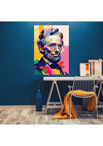 Pop Art Tarihi Figür Cam Baskı - Klasisizm+Popart, Ev Dekorasyonu, Klasisizm ile Pop Art'ı Birleştirmek, Modern Sanat, 30X45 modelleri