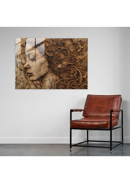 Leonardo Da Vinci Glass Wall Art - Leonardo Da Vinci, Wall Decoration, Leonardo Da Vinci, Glass Art, 45X30 modelleri