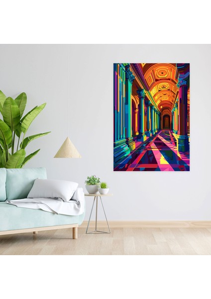 Antik Mimari Pop Art Kanvas Tablo - Klasisizm ve Popart, Kanvas Tablo, Ev Dekorasyonu, Kanvas Tablo, 30X50 fiyatları