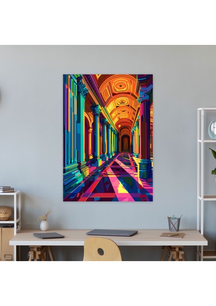Antik Mimari Pop Art Kanvas Tablo - Klasisizm ve Popart, Kanvas Tablo, Ev Dekorasyonu, Kanvas Tablo, 30X50 modelleri