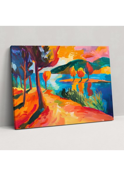 Canlı Fauvist Manzara Henri Matisse Kanvas Tablo - Henri Matisse, Duvar Dekorasyonu, Henri Matisse, Duvar Sanatı, 50X30