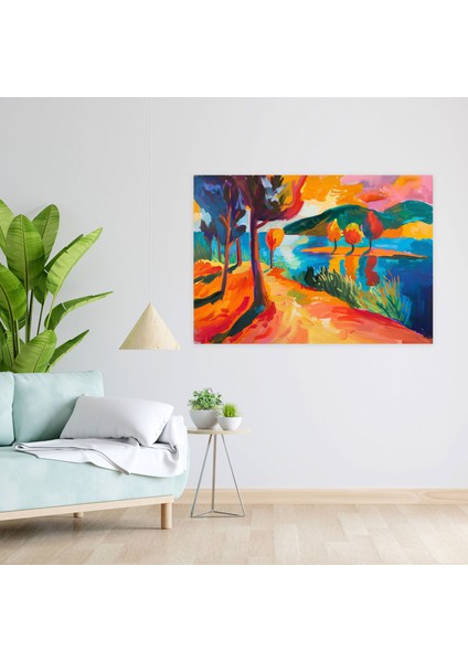 Canlı Fauvist Manzara Henri Matisse Kanvas Tablo - Henri Matisse, Duvar Dekorasyonu, Henri Matisse, Duvar Sanatı, 50X30