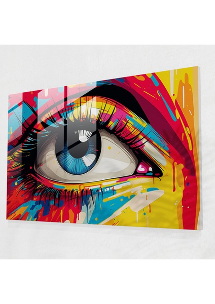Hipnoz Cam Sanatı - Hipnoz, Canlı Renkler, Cam Baskı, Duvar Süslemesi, 45X30