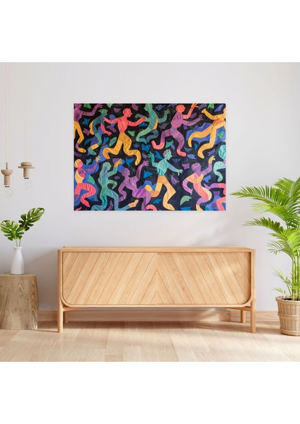 Şakacı Dansçılar Henri Matisse Tarzı Kanvas Tablo - Henri Matisse, Kanvas Tablo, Henri Matisse Tarzı, Duvar Dekorasyonu, 50X30