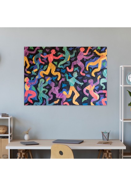 Şakacı Dansçılar Henri Matisse Tarzı Kanvas Tablo - Henri Matisse, Kanvas Tablo, Henri Matisse Tarzı, Duvar Dekorasyonu, 50X30