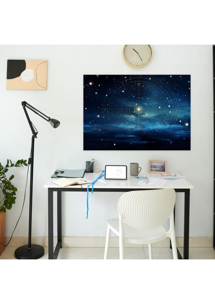 Göksel Gece Gökyüzü Kanvas Tablo - Burçlar, Duvar Süslemesi, Burçlar, Dijital Sanat, 50X30 fiyatları
