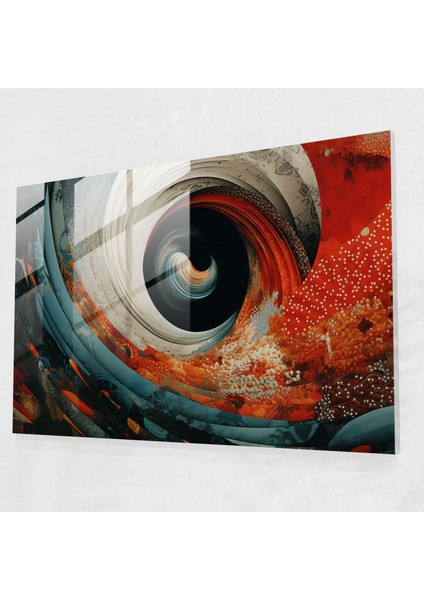 Hipnoz Cam Sanatı - Hipnoz, Dönen Desenler, Cam Sanatı, Mistik, 45X30