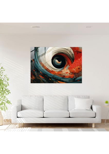 Hipnoz Cam Sanatı - Hipnoz, Dönen Desenler, Cam Sanatı, Mistik, 45X30