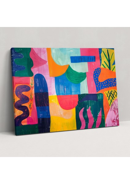 Henri Matisse Soyut Kanvas Tablo - Henri Matisse, Kanvas Tablo, Henri Matisse, Duvar Dekorasyonu, 50X30