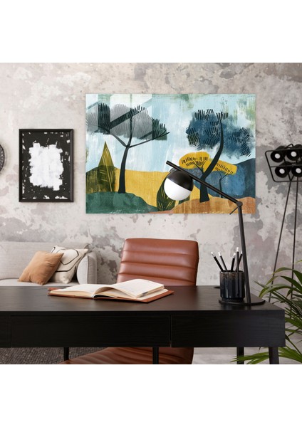 Henri Matisse Cam Duvar Sanatı - Sakin Manzara - Henri Matisse, Modern Sanat, Cam Sanatı, Henri Matisse, 45X30