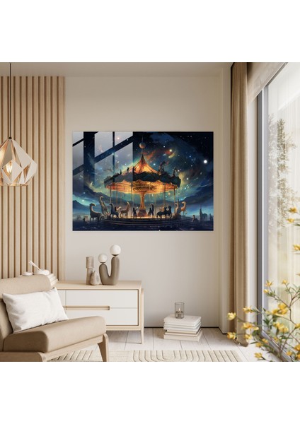 Burç Cam Baskı: Göksel Atlıkarınca - Burç, Duvar Süslemesi, Cam Duvar Sanatı, Ev Dekorasyonu, 45X30 fiyatları