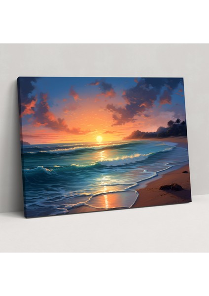 Hipnoz Kanvas Tablo - Hipnoz, Sakin Plaj, Duvar Sanatı, Duvar Dekorasyonu, 50X30