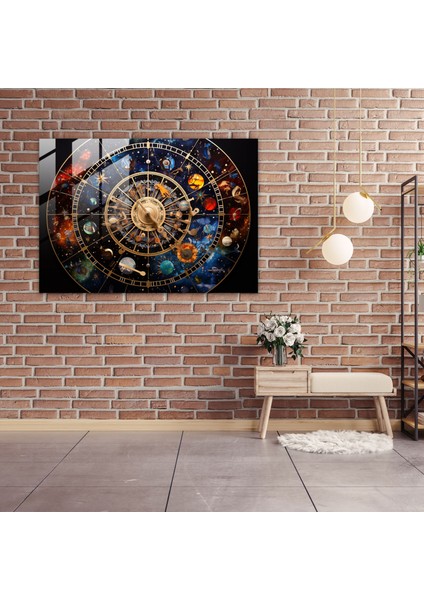 Takımyıldızı Cam Sanatı - Burç, Ev Dekorasyonu, Zodyak Takımyıldızları, Modern Sanat, 45X30 fiyatları