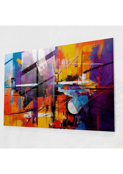 Harlem Cam Baskı - Soyut Canlı Renkler - Harlem, Duvar Dekorasyonu, Ruh, Enerji, 45X30