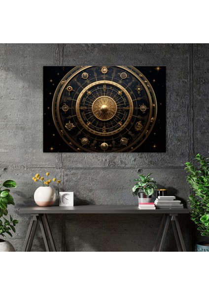 Burç Mistik Çark Kanvas Tablo - Burçlar, Kanvas Tablo, Kanvas Tablo, Burçlar, 50X30 fiyatları