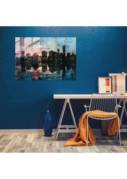 Empresyonizm Alacakaranlık Şehir Manzarası Cam Baskı - Empresyonizm, Cam Baskı, Modern Sanat, Duvar Dekorasyonu, 45X30 modelleri