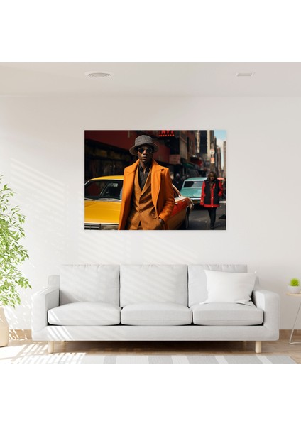 Harlem Kanvas Tablo - Günlük Yaşamın Sokak Fotoğrafçılığı, Yüksek Kaliteli Duvar Sanatı - Harlem, Duvar Sanatı, Duvar Dekorasyonu, Sokak Fotoğrafçılığı, 50X30 modelleri