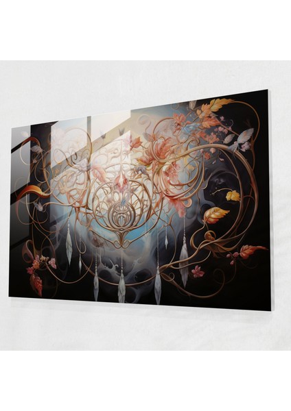 Ethereal Hipnoz Cam Duvar Tablosu - Hipnoz, Cam Duvar Sanatı, Sihir, Duvar Süslemesi, 45X30