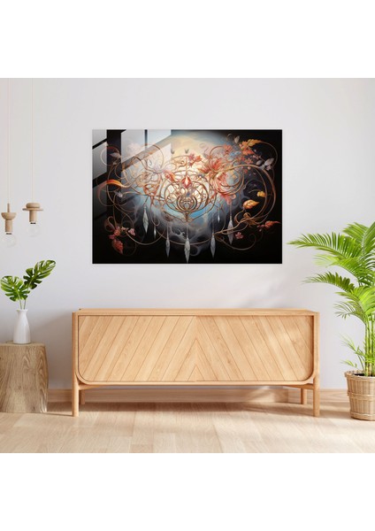 Ethereal Hipnoz Cam Duvar Tablosu - Hipnoz, Cam Duvar Sanatı, Sihir, Duvar Süslemesi, 45X30