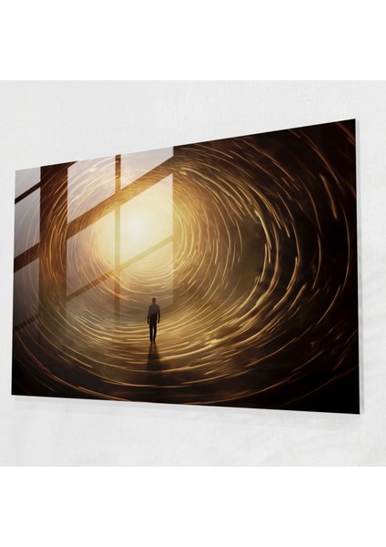 Hipnoz Cam Tablo - Hipnoz, Ev Dekorasyonu, Modern Sanat, Entrika, 45X30