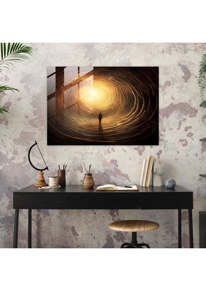 Hipnoz Cam Tablo - Hipnoz, Ev Dekorasyonu, Modern Sanat, Entrika, 45X30 fiyatları