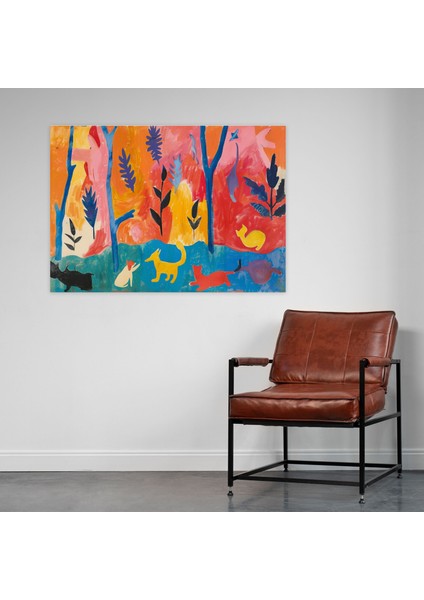 Henri Matisse Kanvas Tablo: Oynak Hayvanlar - Henri Matisse, Duvar Dekorasyonu, Henri Matisse, Kanvas Tablo, 50X30