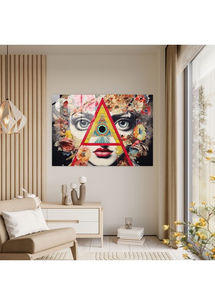 Illuminati Çağdaş Cam Duvar Sanatı - Illuminati, Cam Duvar Sanatı, Illuminati, Cam Baskı, 45X30 fiyatları