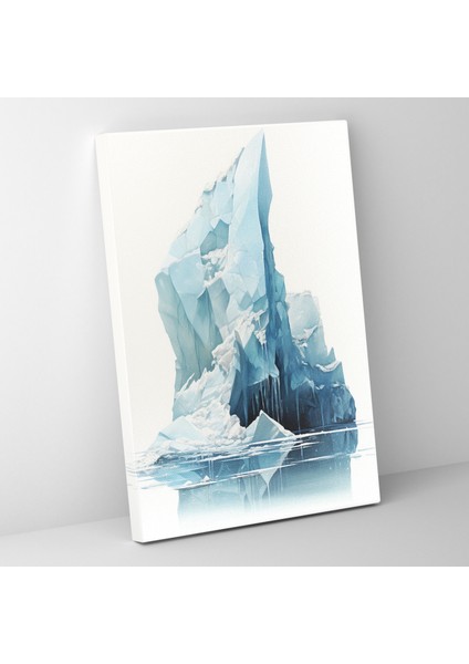 Iklim Değişikliği Kanvas Tablo - Buzdağı, Eriyen Buzdağı, Kanvas Tablo, Duvar Dekorasyonu, 30X50