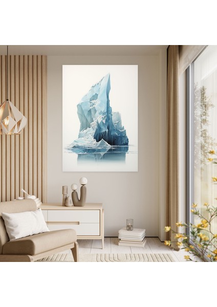 Iklim Değişikliği Kanvas Tablo - Buzdağı, Eriyen Buzdağı, Kanvas Tablo, Duvar Dekorasyonu, 30X50