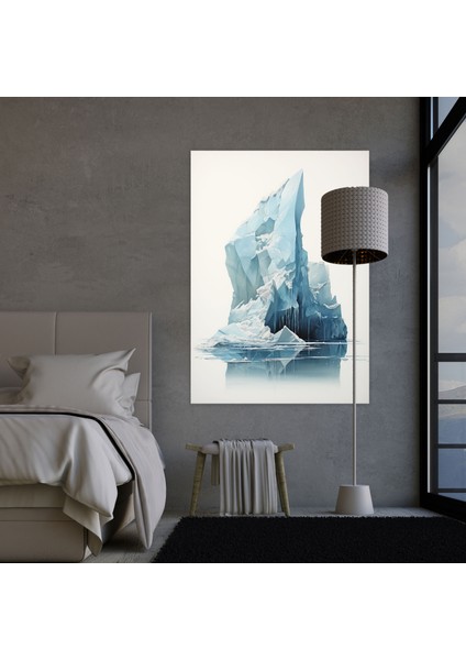 Iklim Değişikliği Kanvas Tablo - Buzdağı, Eriyen Buzdağı, Kanvas Tablo, Duvar Dekorasyonu, 30X50