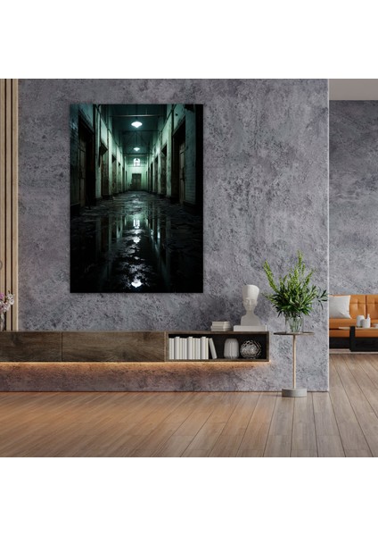Korku Terk Edilmiş Iltica Duvar Sanatı - Korku, Terk Edilmiş Iltica, Ev Dekorasyonu, Kanvas Tablo, 30X50 fiyatları