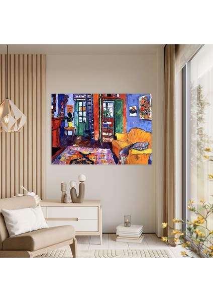 Henri Matisse Duvar Sanatı - Henri Matisse, Henri Matisse, Duvar Sanatı, Kanvas Tablo, 50X30