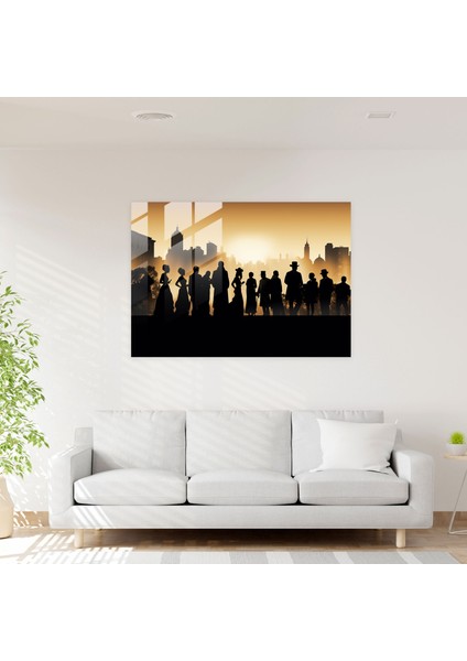 Harlem Siluetleri Cam Baskı - Harlem, Siluet, Ev Dekorasyonu, Hareketler, 45X30 fiyatları