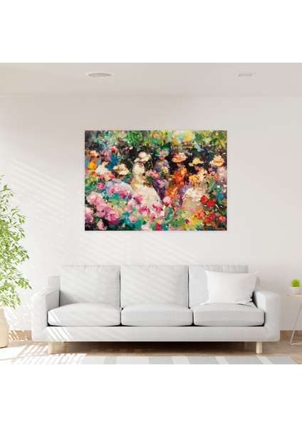 Empresyonizm Garden Party Duvar Süslemesi - Empresyonizm, Kanvas Tablo, Duvar Dekorasyonu, Ev Dekorasyonu, 100X70 fiyatları