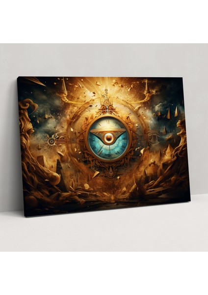 Ezoterizm Sembolik Kanvas Tablo - Illuminati, Ezoterizm, Antik Semboller, Kanvas Tablo, 50X30
