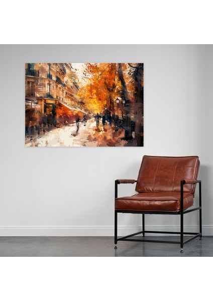 Empresyonizm Paris Sokak Sahnesi Kanvas Tablo - Empresyonizm, Kanvas Tablo, Kanvas Tablo, Duvar Dekorasyonu, 50X30 fiyatları
