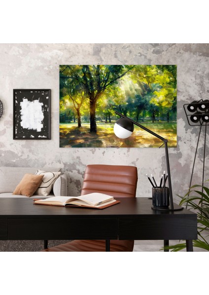 Ağaçların Arasından Güneş Işığı Empresyonizm Duvar Sanatı - Empresyonizm, Kanvas Tablo, Empresyonizm, Kanvas Tablo, 50X30 modelleri