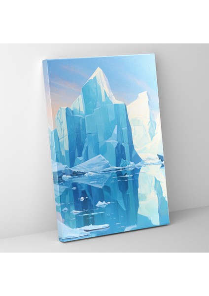 Sakin Buzdağı Kanvas Tablo - Buzdağı, Uzak Buzdağı, Kanvas Tablo, Uzak Buzdağı, 30X50